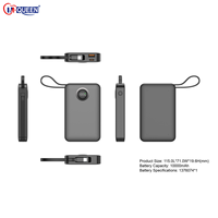 Batterie externe ultra-mince personnalisable OEM ODM haute capacité 10000mAh/20000mAh Li-Polymère avec charge rapide PD et double entrée