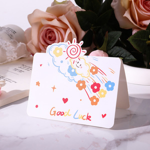 <span class=keywords><strong>Carte</strong></span> de vœux écologique à motif de <span class=keywords><strong>dessin</strong></span> au trait simple pour le Festival Qixi, la Saint-Valentin, la Fête des Mères, Noël, les anniversaires et les événements liés à la pâtisserie - Product Image 6