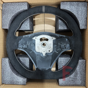 Volante Riscaldato in Finta Pelle Scamosciata di Qualità OEM per <span class=keywords><strong>BMW</strong></span> Serie E E82 E93 <span class=keywords><strong>E36</strong></span> E91 E46 M3 X5 E53 E63 X1 E84 E61 E34 E60 M5 - Product Image 6