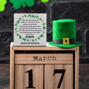 Decoración Rústica con la Bendición Irlandesa para el Día de San Patricio - Product Image 3