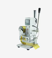 Machine de marquage et d'embossage manuelle à plaqué or pour plaques d'immatriculation personnalisées, la plus vendue, pour le pressage à chaud, adaptée au papier et à l'impression.