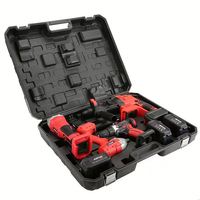 Kit d'outils ménagers en gros, ensemble d'outils électriques à batterie, perceuse à percussion sans fil 18V, outils électriques