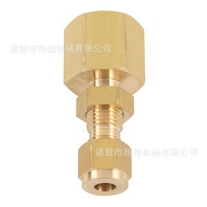 Xiangjia Machinery Brass Female Adapter Double Ferrule Connector For Various Industries - Product Image 2
