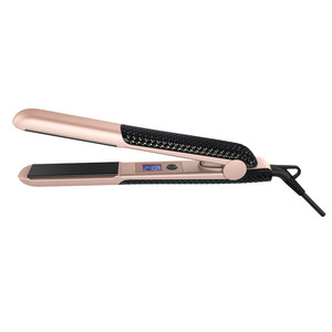 Hair Straightener Tourmaline Ceramic Plates Temperature Adjustment For Dry And Wet Hair Use Electric Wired Model V039 - Product Image 3