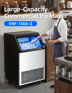 Machine à glaçons automatique électrique 130 kg, machine à fabriquer des blocs de glace commerciaux pour restaurant, hôtel, usage domestique, en acier inoxydable - Product Image 3