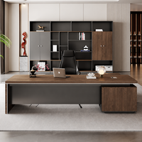 Bureau de direction moderne pour homme, style bureau, en panneau écologique E1, avec rangement, table d'ordinateur extensible, vente en gros