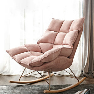 Chaise longue à oreilles de style <span class=keywords><strong>scandinave</strong></span> Petits salons ou balcon Chaise canapé paresseux à bascule de luxe - Product Image 2