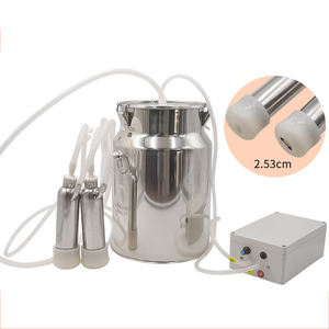 เครื่องรีดนมวัว10L ถังเก็บน้ำนมแบบอัตโนมัติ<span class=keywords><strong>สาย</strong></span>ชาร์จถังเก็บนมทำจากสเตนเลสสตีลแบบพกพาความจุขนาดใหญ่ - Product Image 3