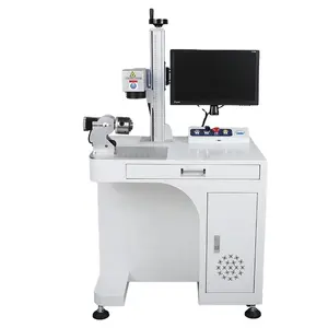 Portable small fiber laser Max Raycus JPT cnc desktop color fiber laser marking machine