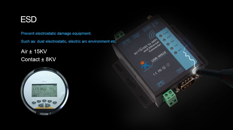 USR-W610 RS485/RS232 support Port Modbus TCP/RTU Industrial WiFi Serial to Ether