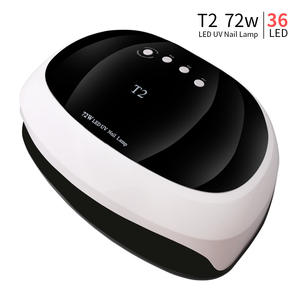Gran espacio dual led T2 dos mano lámpara de uñas 72W <span class=keywords><strong>Pro</strong></span> UV lámpara LED de uñas secador de luz solar Sensor de infrarrojos - Product Image 4
