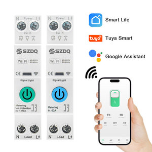 Tuya สวิตช์<span class=keywords><strong>โทรศัพท์</strong></span>มือถืออัจฉริยะไร้สายขนาดเล็ก, ตัวตัดวงจรควบคุมระยะไกลไวไฟใช้ในอุตสาหกรรมทนทาน SD-63T 6kA พลาสติก - Product Image 2