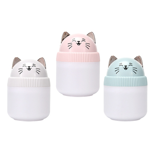 Humidificateur d'air mignon en forme de chat H2O Mini 220ml Diffuseur de parfum Refroidisseur d'air Petite taille Humidificateur d'air USB Lumière LED nocturne Prix bas - Product Image 6