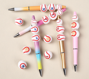 Nouveauté 2024 perles en Silicone de qualité alimentaire caractère occidental ligue de Football américain Sport perles focales pour la fabrication de stylos - Product Image 2