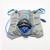 Sac à dos de course multifonctionnel, gilet de course réfléchissant pour marathon, sac à dos avec poche à eau, gilet d'hydratation pour la course