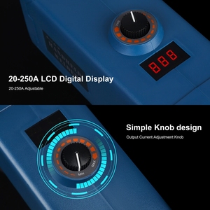 เครื่องเชื่อมไฟฟ้าแบบมือถือ 50/60HZ 220V 4500W  ความหนาของงานเชื่อม 2~14 มม. พร้อมระบบควบคุมกระแสไฟฟ้าแบบดิจิตอลอัตโนมัติ - Product Image 6