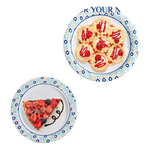 New Design Custom Paper Plate Tableware Kit Disposable Plate For Birthday Party Decoration birthday dishes