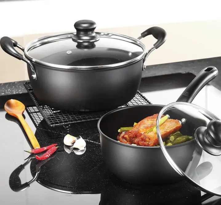 Fábrica Atacado Alta Qualidade Popular Preço Razoável Pot aço carbono Cookware Set