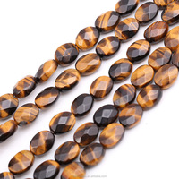 Perles de pierres précieuses ovales à facettes en gros, perles d'agate de jade de quartz turquoise multi-pierres pour la fabrication de bijoux à bricoler soi-même, longueur 19cm