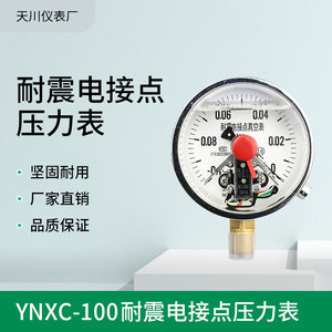 YNXC100 Shock Resistant Electrical Contact Pressure <b>Gauge</b> 100mm DN15 M20x1.5 1.6 Accuracy Customizable - Product Image 5
