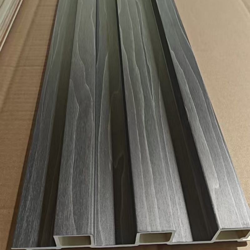 Picture of 3D Fluted WPC Wall Panel Moisture-Proof Wooden Designs for Home Office ...