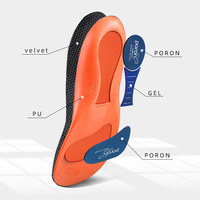 Semelles orthopédiques sportives, soutien ergonomique de la voûte plantaire, absorption des chocs, inserts de chaussures antidérapants, correction de la plante plate, semelles orthopédiques