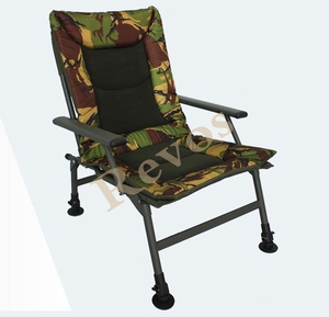 Revos-silla plegable de pesca de carpa, 210D, poliéster, DPM, camuflaje, fácil de llevar, ligera - Product Image 1