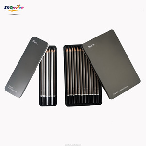 <span class=keywords><strong>Meilleur</strong></span> ensemble de 14 crayons à dessin et à croquis en bois de tilleul, crayons standard de B à H pour l'art et la conception - Product Image 2