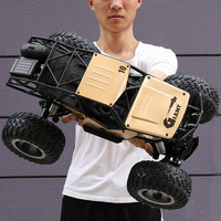 Véhicule amphibie télécommandé 1:10, jouet en alliage pour enfants, modèle réduit de voiture, Suv d'escalade, 2.4G