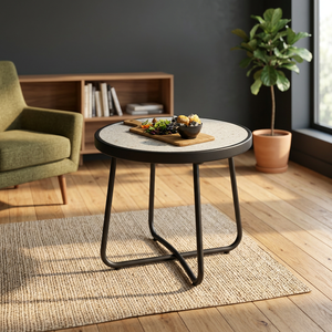 Style Anchor Modern Minimalist Durable Finish Coffee <b>Table</b> Set Metal Frame <b>Marble</b> Top Nesting Design Living Room Furniture - Product Image 6