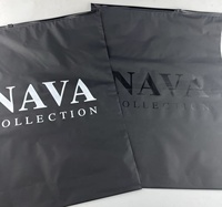 Sac noir mat personnalisé de haute qualité avec logo, sac biodégradable à fermeture éclair, emballage écologique pour vêtements