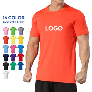 Promotion Gift Polyester Mesh Plain T Shirt Supplier Custom Heat Transfer Prints Logo Tee Quick Dry Fit Tshirt Men's T-Shirt