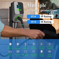 Chargeur de VE AC intelligent 7kW 22kW NACS GBT CCS1 CCS2 avec minuterie, OCPP, IP65, pour usage domestique, personnalisable, en gros, direct, RFID, LCD, Type 2, J1772, DLB