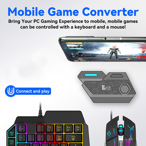 Mix SE Bàn Phím Chơi Game Và Chuột 4 Trong 1 Chơi Game Combo Gamepad Backlit Bàn Phím Có Dây Cho Điện Thoại Di Động Trò Chơi - Product Image 4