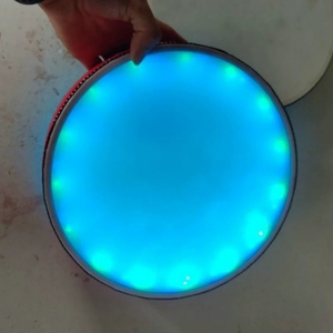Tambour à main à LED avec changement de couleur multiple, rechargeable, à brancher - Product Image 3