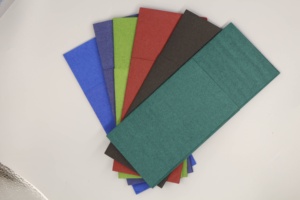 <span class=keywords><strong>Serviette</strong></span> à main de style sac en lin Airlaid jetable <span class=keywords><strong>pré</strong></span>-plié serviettes de table en papier imprimé coloré pochette de couverts - Product Image 4