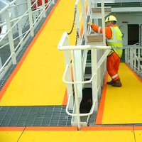 Panneau solide en fibre de verre multicolores certifié ISO Intertek, plaque plate en FRP pour mur anti-corrosion dans les mines et les champs salés