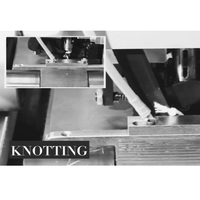 Machine entièrement automatique de fabrication de sacs à cordon en coton noué