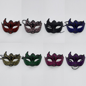 Maschera per feste in maschera <span class=keywords><strong>di</strong></span> Halloween mezza faccia da uomo e da <span class=keywords><strong>donna</strong></span> dipinta con vernice Spray decorazioni per feste in maschera - Product Image 3