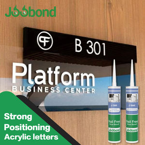 Pvc tutkal akrilik reklam malzemeleri <span class=keywords><strong>3D</strong></span> tabela tırnak ücretsiz süper tutkal reklam mektup yapıştırıcı - Product Image 3