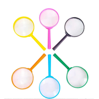 Magnifying Glass Kids Plastic Magnifier Hand Lens Mini Handheld Magnifying Lenses for Children Science Outdoor Observation