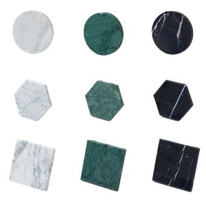Multiple Designs Custom <b>Marble</b> <b>Coasters</b> - Absorbent Drink & Coffee Cup Mats for Home/Office - Product Image 3