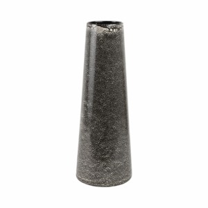 Vaso a cono alto e maculato in terracotta per decorazioni da tavolo in casa, camera da letto, bagno, ufficio. - Product Image 1