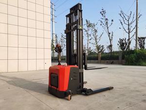 フルエレクトリックパレットスタッカー3トン固定幅脚調整可能幅脚フォークリフト駆動油圧1.5トン5.5m 6mストラドル脚 - Product Image 4