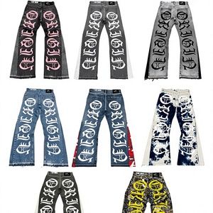 Pantalones Vaqueros para Niños, Transpirables, Ecológicos, con Bordes Enrollados, Cintura Elástica, Corte Recto, con Bolsillos, Jeans Casuales Multicolores, 3-14 Años - Product Image 4