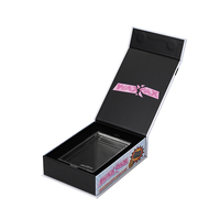 Boîte de rangement magnétique personnalisée pour cartes à collectionner, matériaux recyclés, doublure en éponge, emballage rigide en papier de luxe pour objets de collection