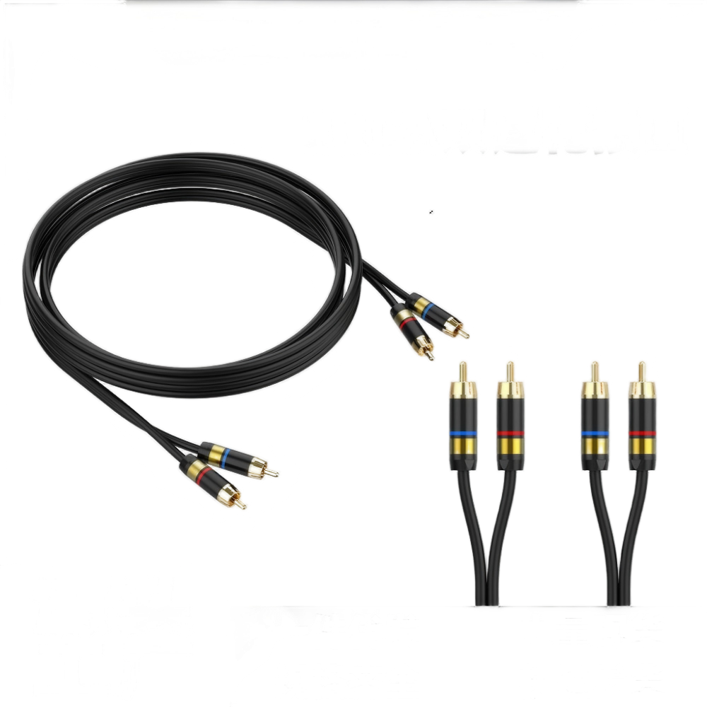 HONPNK Audio Cable 2RCA Dual Lotus Interface TV Audio Connection Speaker Cable CD Amplifier Speaker Cable 2Male