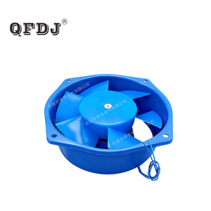 พัดลมติดผนังแบบแกนหมุน QFDJ 150FZY4-D ขนาด 14 นิ้ว สีฟ้า ผลิตจากพลาสติก สำหรับตู้ไฟฟ้า - Product Image 3