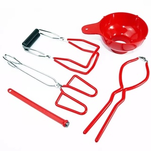 Juego de Herramientas de enlatado para el hogar, <span class=keywords><strong>Kit</strong></span> 8 en 1 con elevador de tarros y tapas, pinzas de lata, llave de tarros, embudo, herramienta removedora de burbujas - Product Image 5