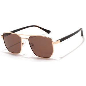 Gafas de Sol Unisex con Marco Metálico Rectangular, Lentes Grises Degradados, 100% Protección UV, para Uso en Exteriores para Adultos - Product Image 5